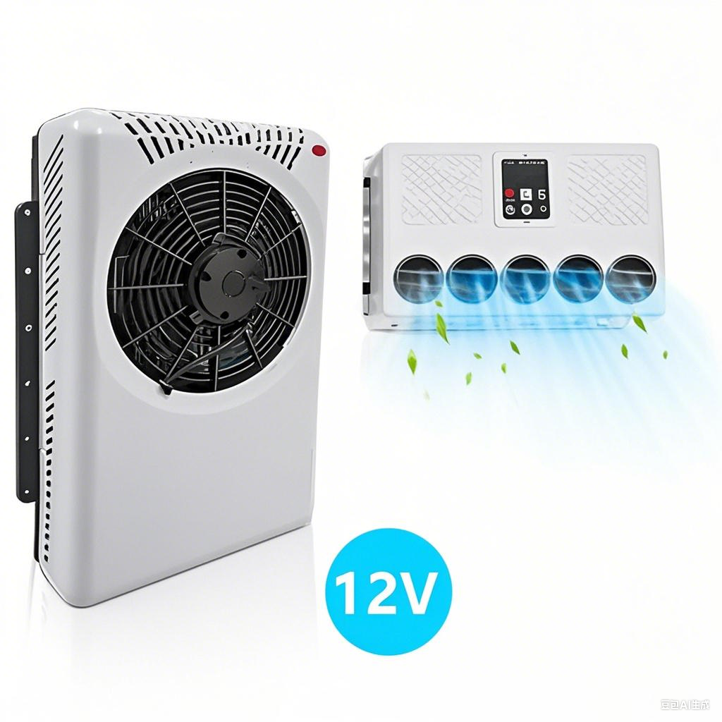 12V 10000BTU Air Conditioner Mini Split A/C For Semi Trucks Bus RV Caravan Vans
